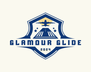 Aviation Shield Airplane logo