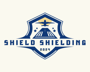 Aviation Shield Airplane logo