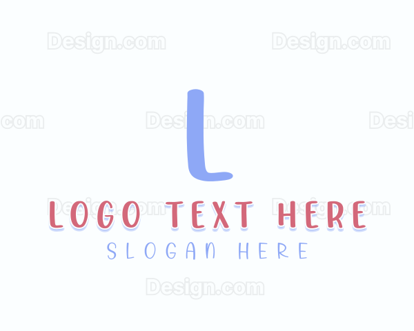 Cute Playful Children Apparel Logo