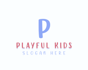 Cute Playful Children Apparel logo design