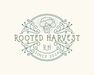 Broccoli Vegetable Farm logo design