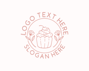 Sweet Cupcake Dessert logo