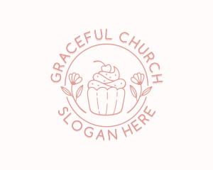 Sweet Cupcake Dessert logo