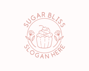 Sweet Cupcake Dessert logo design