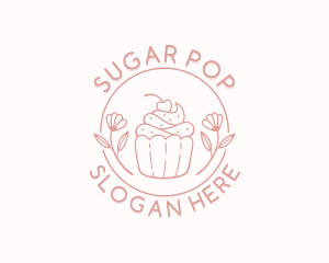 Sweet Cupcake Dessert logo design