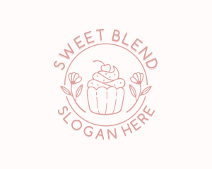 Sweet Cupcake Dessert logo design