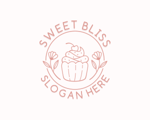 Sweet Cupcake Dessert logo design