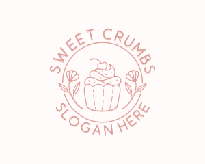 Sweet Cupcake Dessert logo design