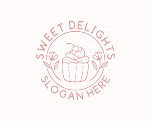 Sweet Cupcake Dessert logo design