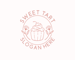 Sweet Cupcake Dessert logo design