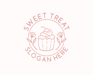 Sweet Cupcake Dessert logo design