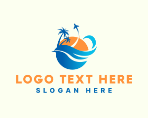 Tropical Island Airplane Travel  logo