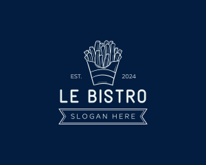 Minimal French Fries logo design