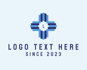 Geometric Medical Tech Cross  logo