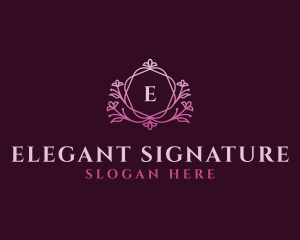 Elegant Floral Beauty Spa logo design