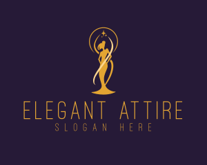 Feminine Gown Pageantry logo design