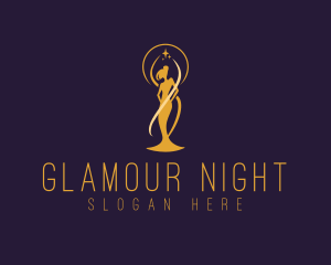 Feminine Gown Pageantry logo design