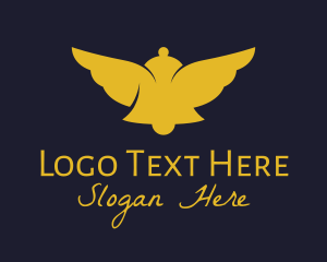 Notification - Golden Bell Wing logo design