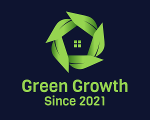 Green Leaf House  logo design