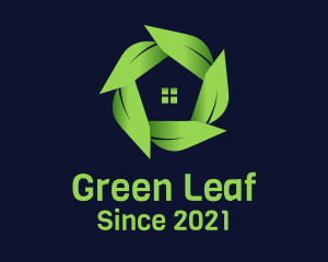 Green Leaf House  logo design
