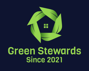 Green Leaf House  logo design