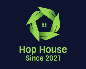 Green Leaf House  logo design