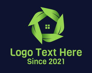 Real Estate - Green Leaf House logo design