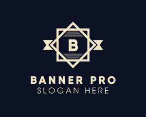 Star Badge Banner logo design