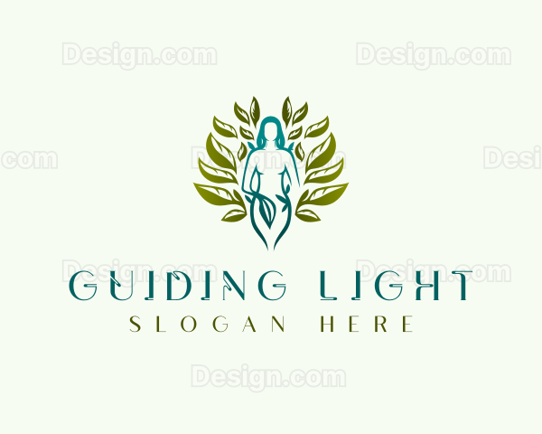 Nature Wellness Woman Logo