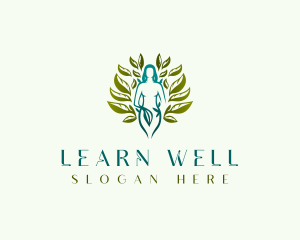 Nature Wellness Woman logo design