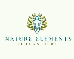 Nature Wellness Woman logo design