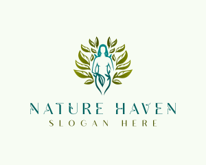 Nature Wellness Woman logo design