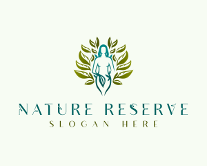 Nature Wellness Woman logo design