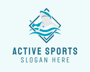 Shark Diving Aquarium  Logo