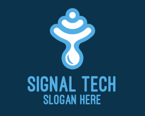 Blue Signal Droplet logo