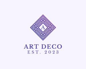 Geometric Art Deco Studio logo design