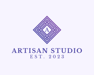 Geometric Art Deco Studio logo design