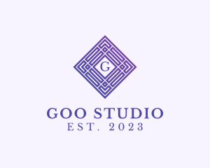 Geometric Art Deco Studio logo design