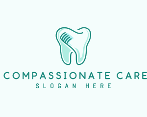 Dental Care Toothbrush logo design