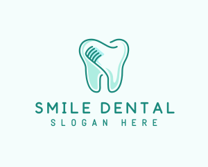 Dental Care Toothbrush logo design