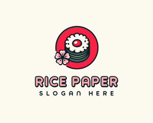 Japanese Maki Sushi logo design