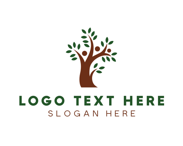 Brown Leaf logo example 3