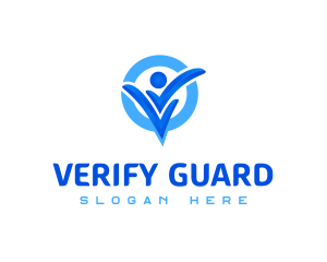 Abstract Verify Human logo design