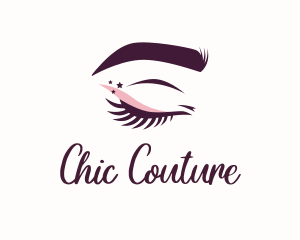 Starry Eyelash Brows logo design