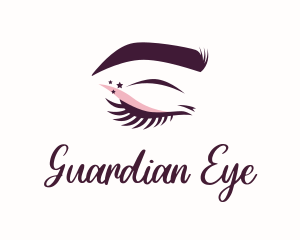 Starry Eyelash Brows logo design