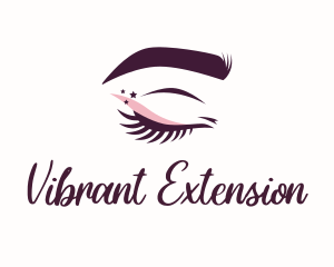 Starry Eyelash Brows logo design