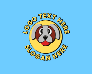 Cute Dog Cartoon logo