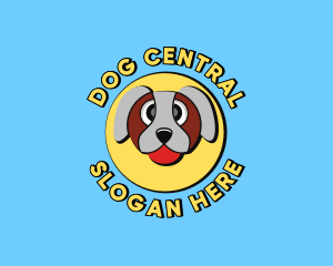 Cute Dog Cartoon logo design