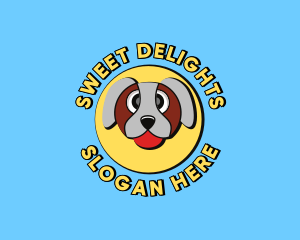 Cute Dog Cartoon logo