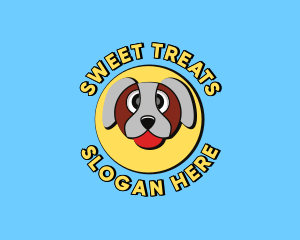 Cute Dog Cartoon logo design